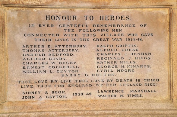 Cogenhoe War Memorial